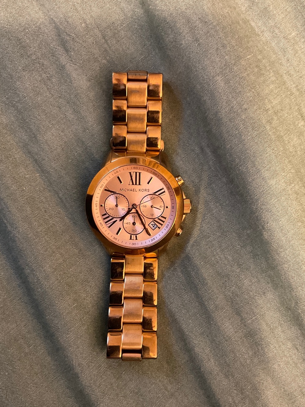 Watch on fabric